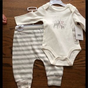 Love you deerly two piece Henley outfit